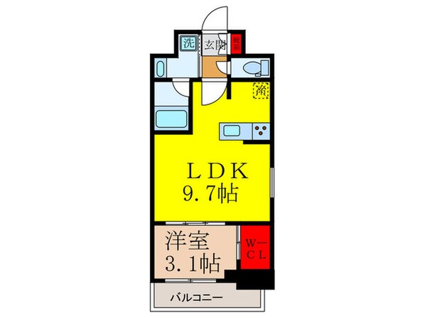 ソルテラスOSAKA　EAST　GATEの物件間取画像